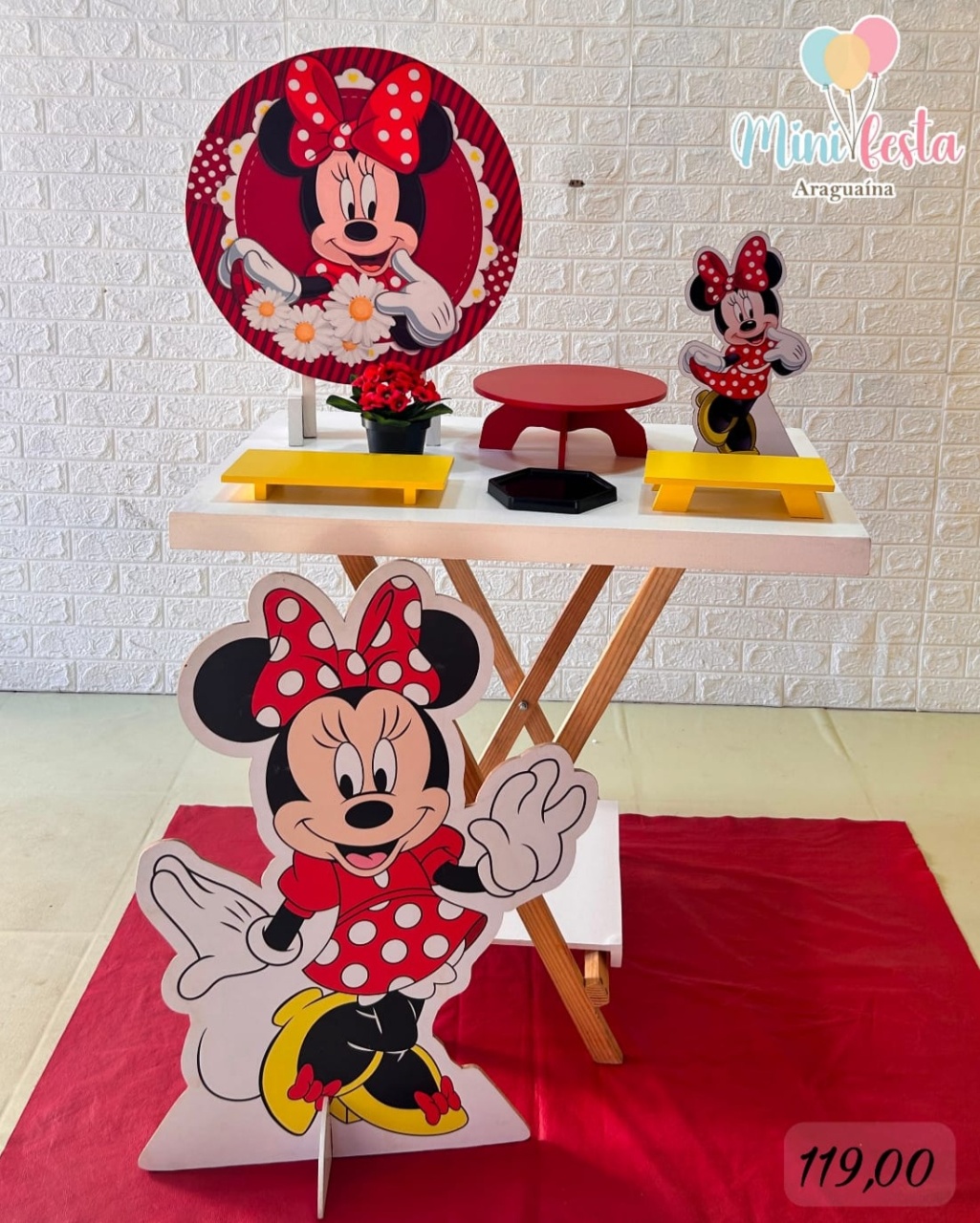 Minnie Vermelha 👸 / Kit Só Bolinho Luxo de 🎂✨ - Mãe Coruja Pegue Monte 