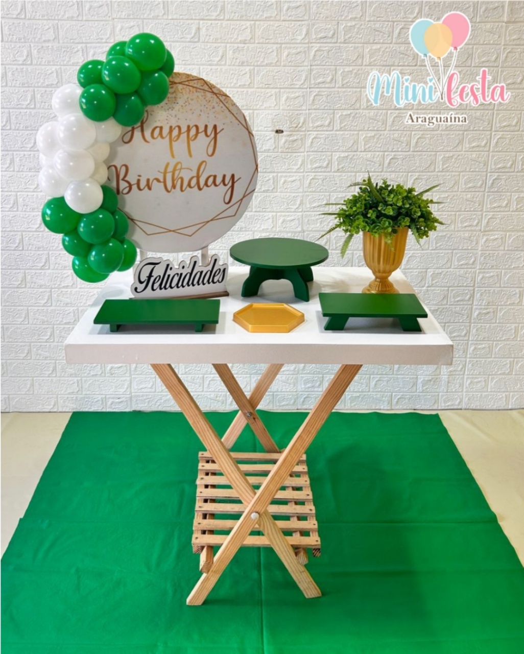 Happy Birthday Verde 🤵/ Kit Só Bolinho 🎂 - Kátia Campos
