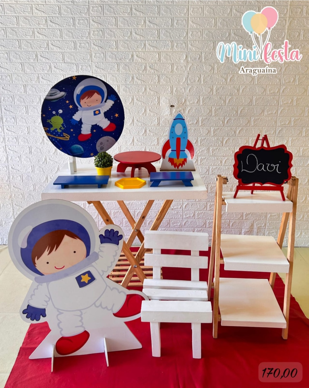 Astronauta 🤵 / Kit Mini Festa Luxo 🥳✨ - Mãe Coruja Pegue Monte 