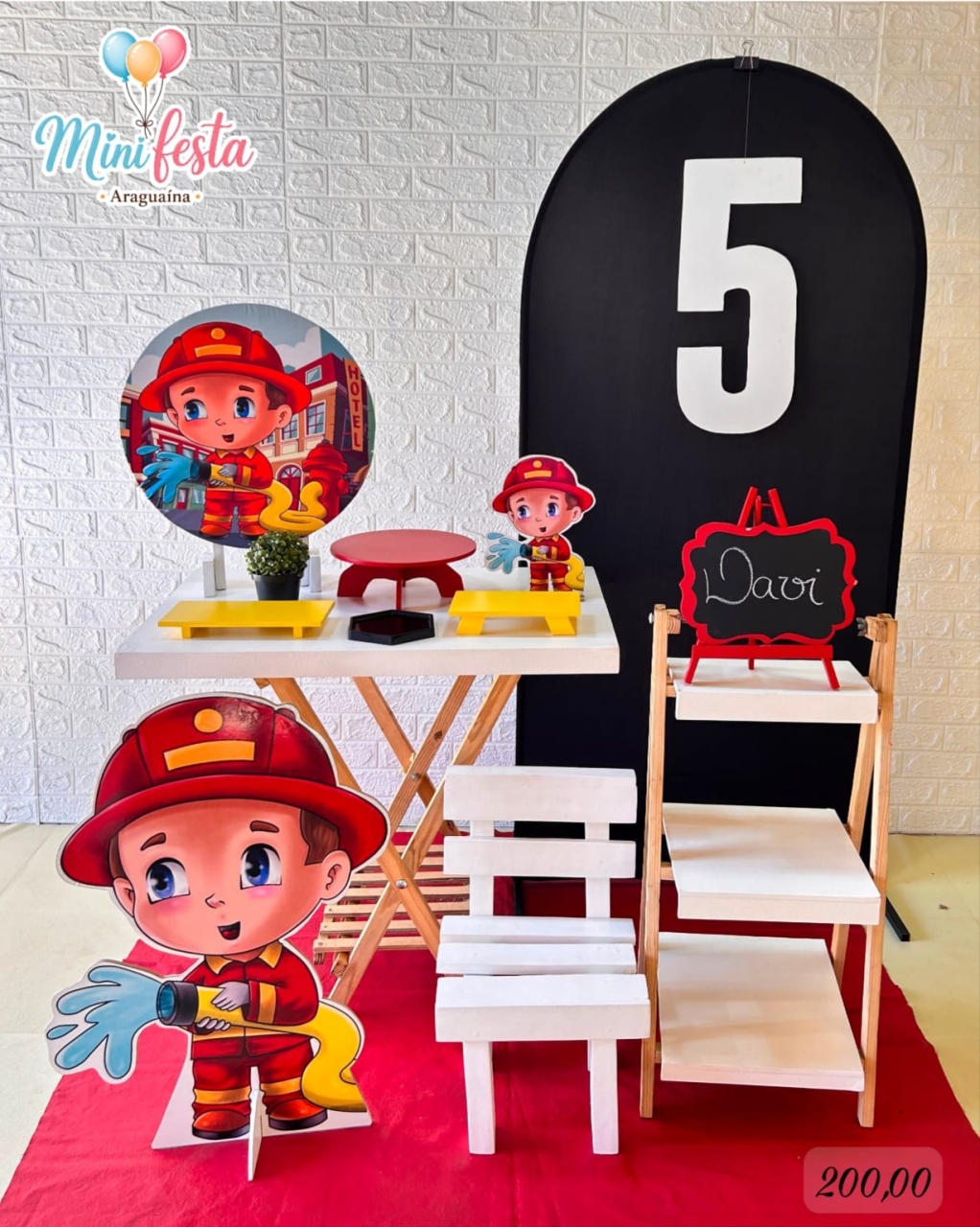 Bombeiro 🤵 / Kit Míni Festa Luxo 🥳✨ - Mãe Coruja Pegue Monte 