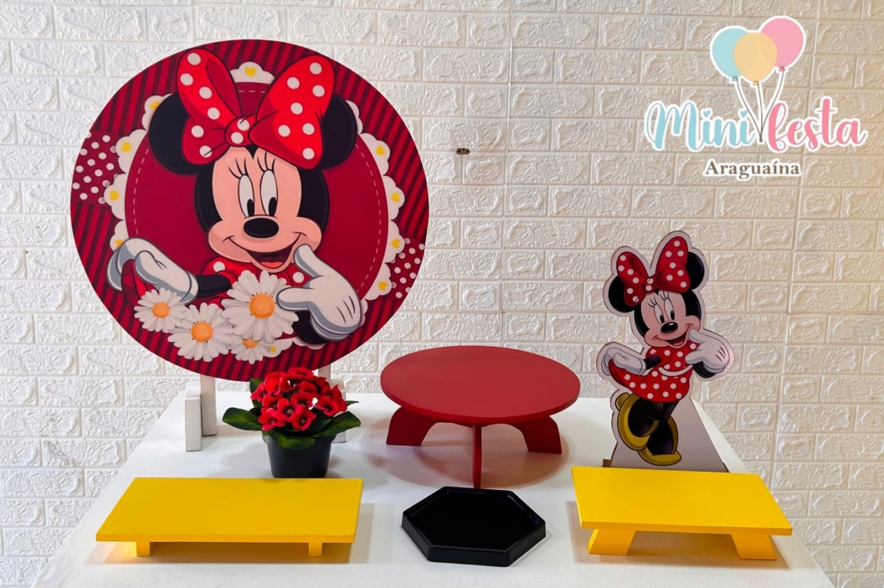 Minnie Vermelha 👸 / Kit Parabéns 👏🧩 - Mãe Coruja Pegue Monte 