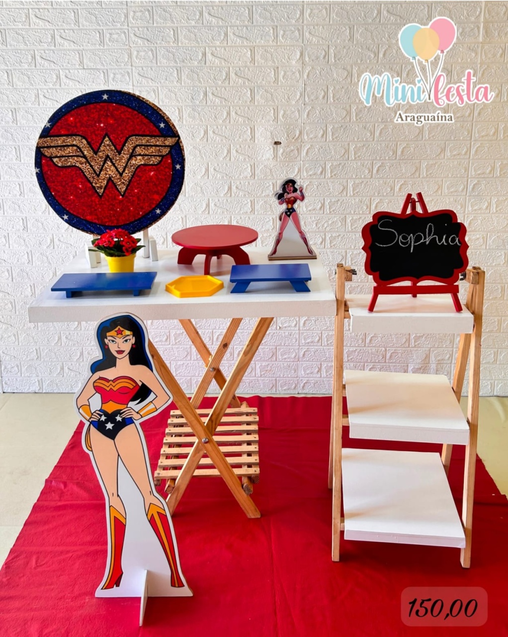 Mulher Maravilha / Kit Mini Festa Luxo 🥳✨ (Cópia 1) (Cópia 1) - Mãe Coruja Pegue Monte 