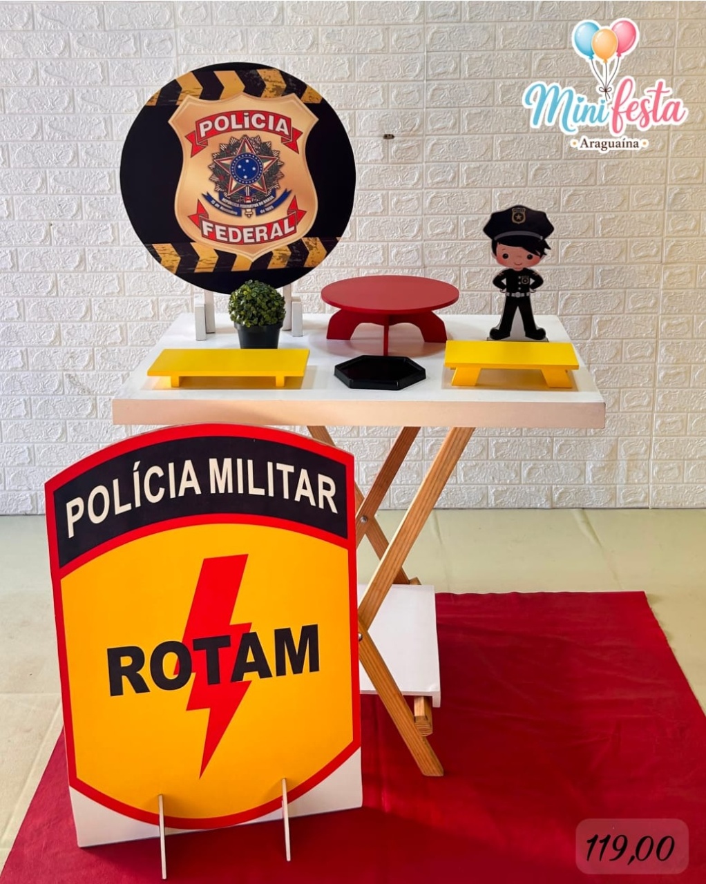 Polícia Rotam 🤵 / Kit Só Um Bolinho Luxo 🎂✨.. . - Mãe Coruja Pegue Monte 