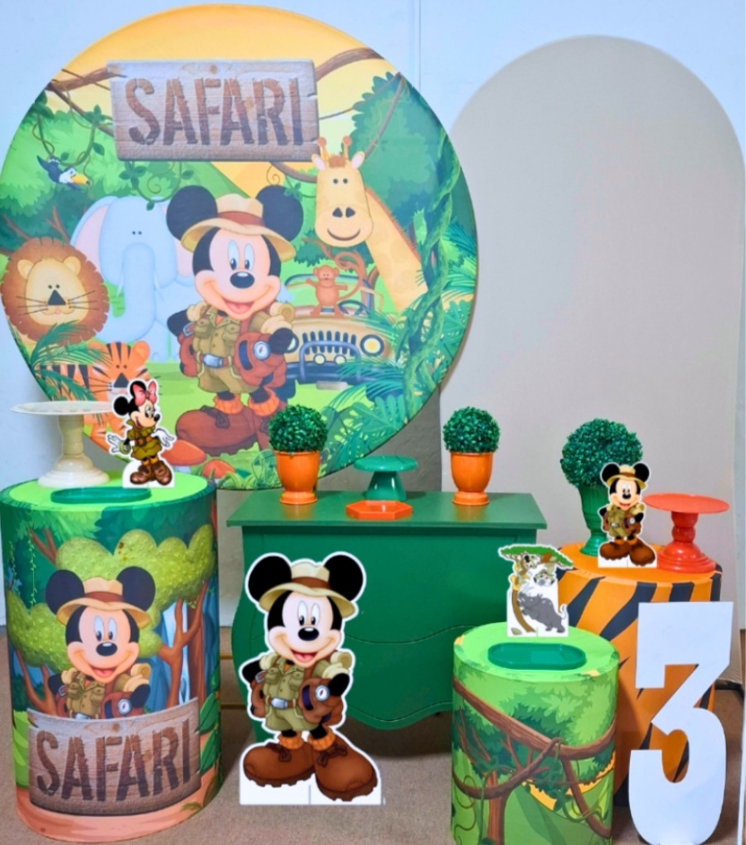 Kit Premium Mickey Safari - Pamtiny Festeira 