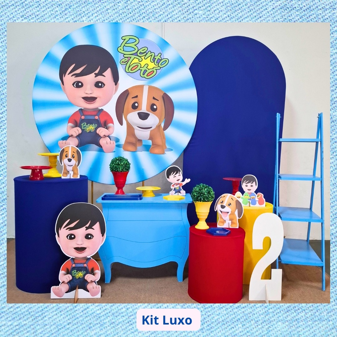 Kit  Luxo Bento E Totó   - Pamtiny Festeira 