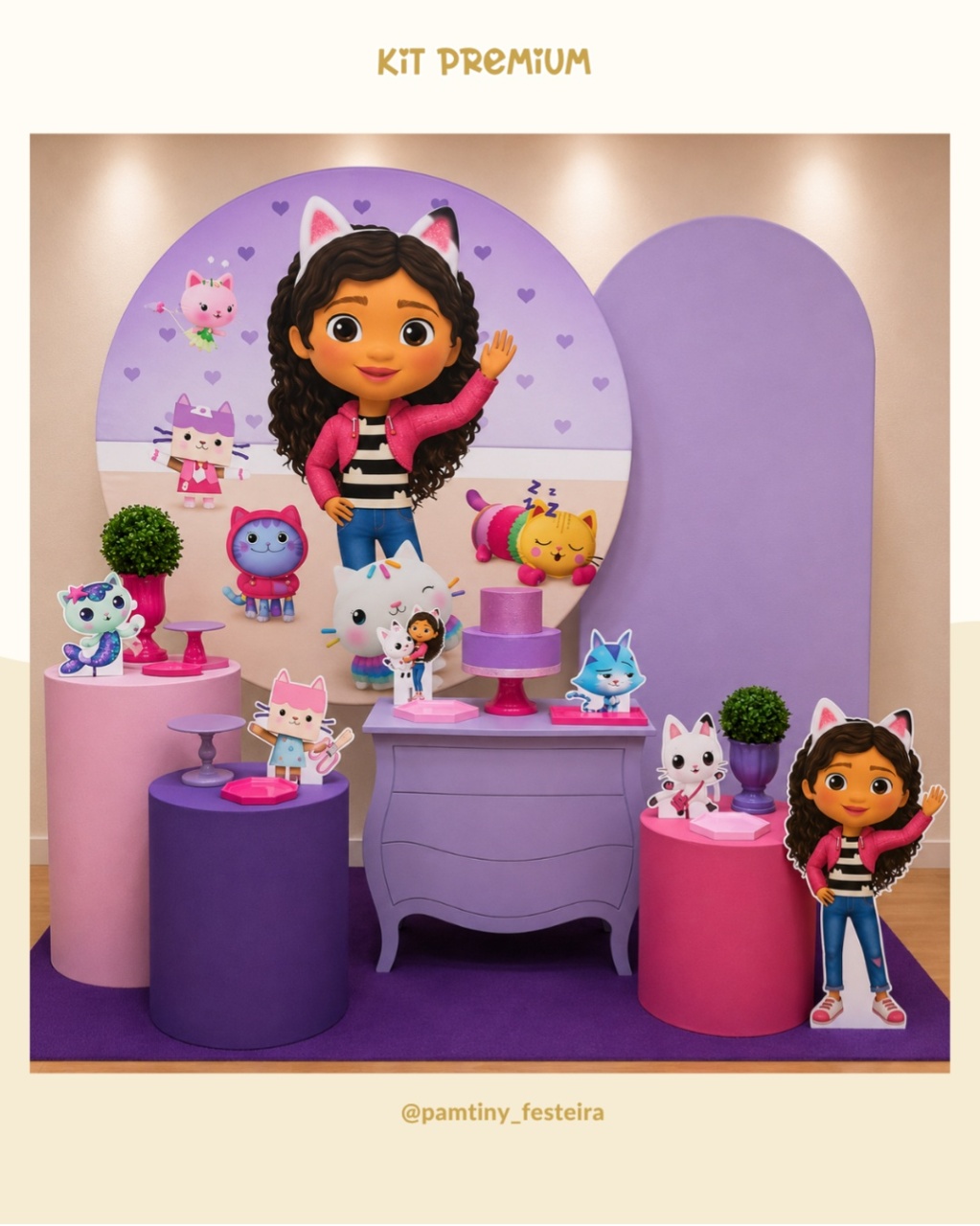 Kit Premium A Casa Magica da Gabby - Pamtiny Festeira 