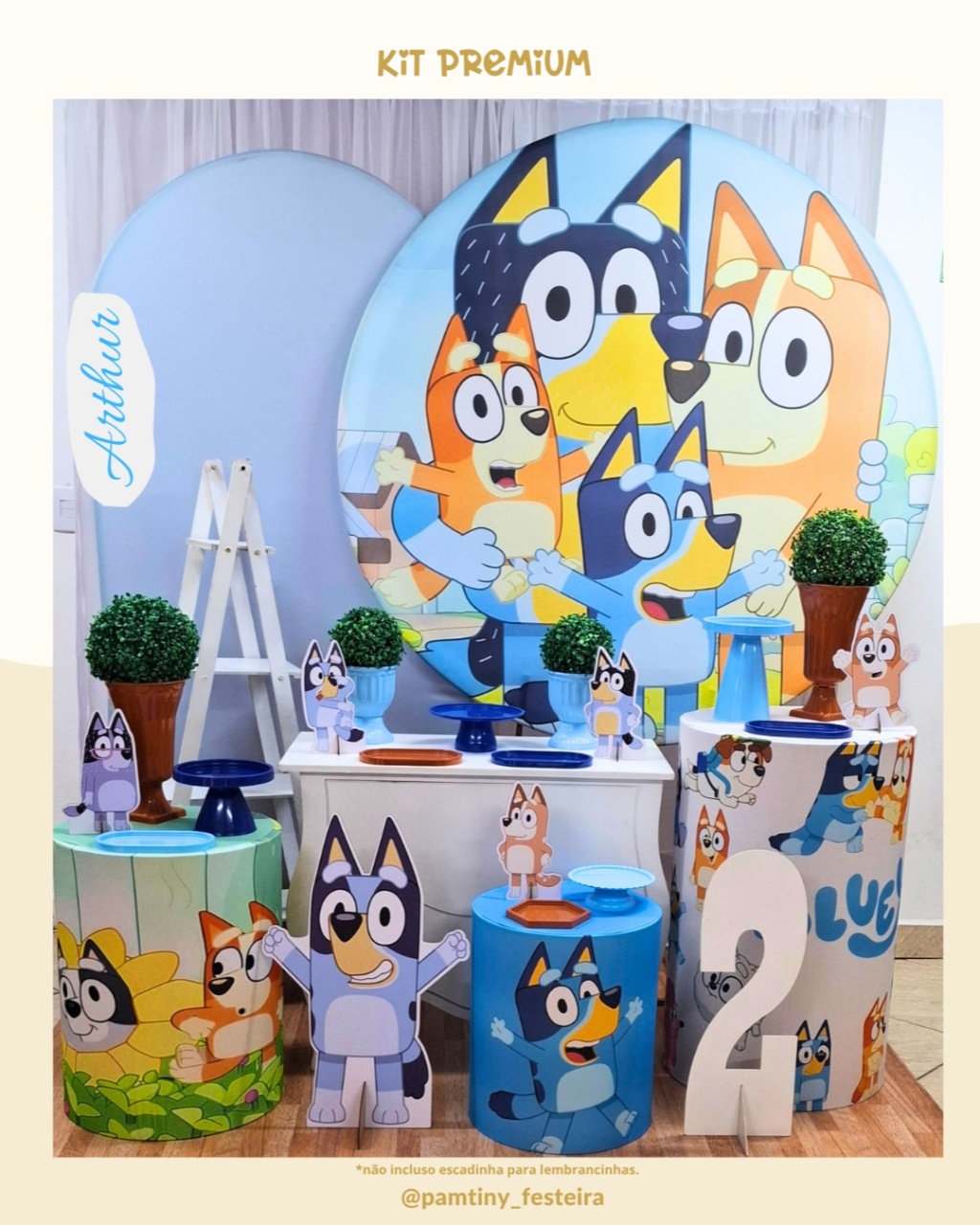 Kit Premium  Bluey  - Pamtiny Festeira 