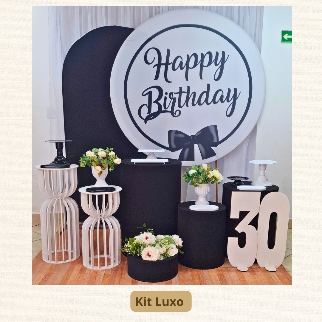 Kit Luxo Happy Birthay   - Pamtiny Festeira 