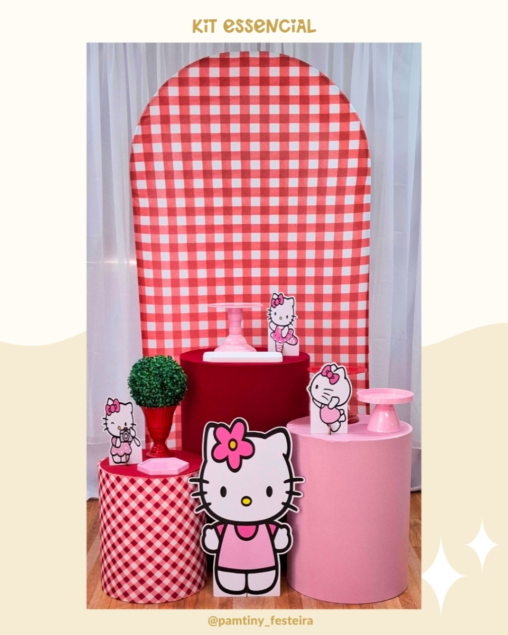 Kit Essencial Hello Kitty Romano   - Pamtiny Festeira 