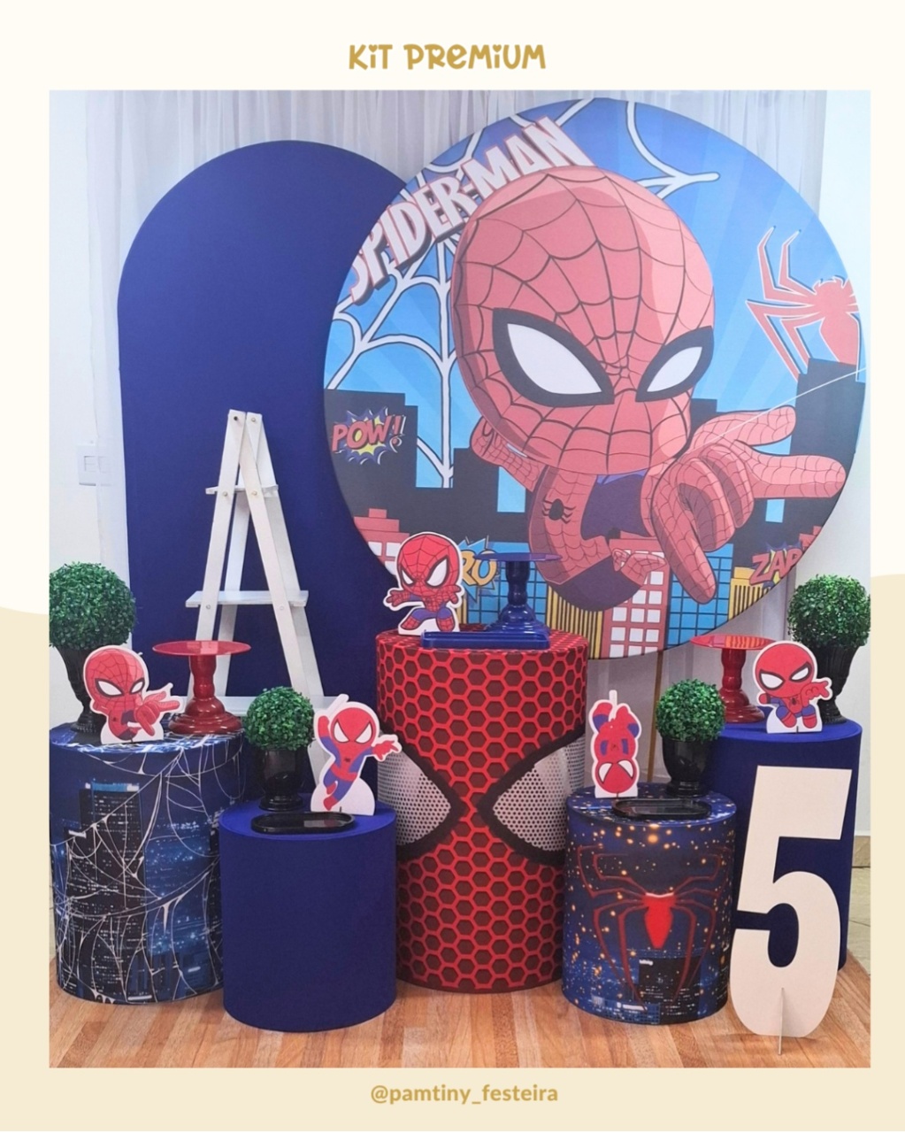 Kit Premium Homem Aranha Cut - Pamtiny Festeira 