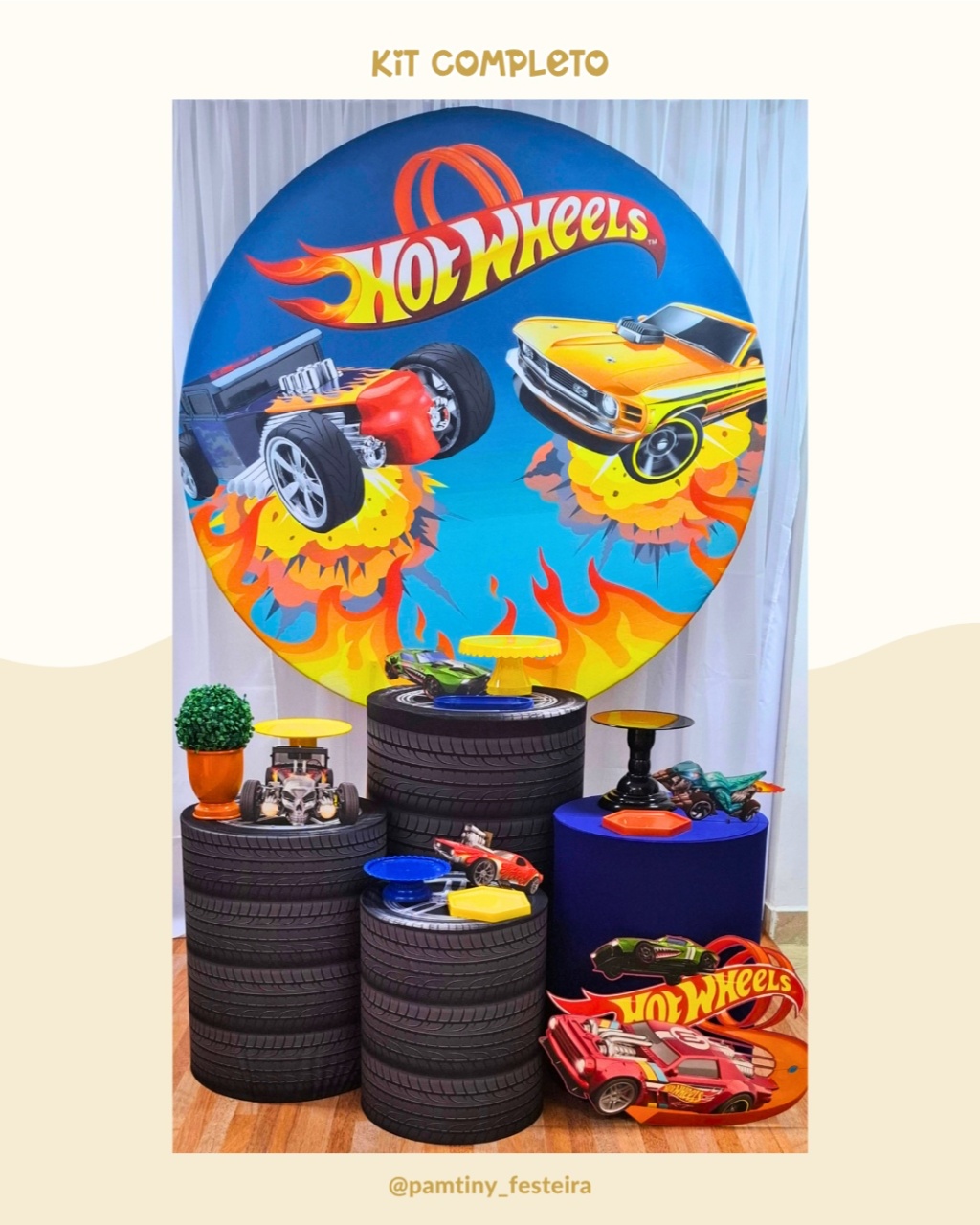Kit Completo Hot Wheels - Pamtiny Festeira 