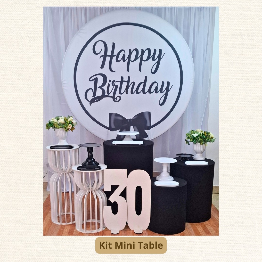 Kit Mini Table Happy Birthay  - Pamtiny Festeira 