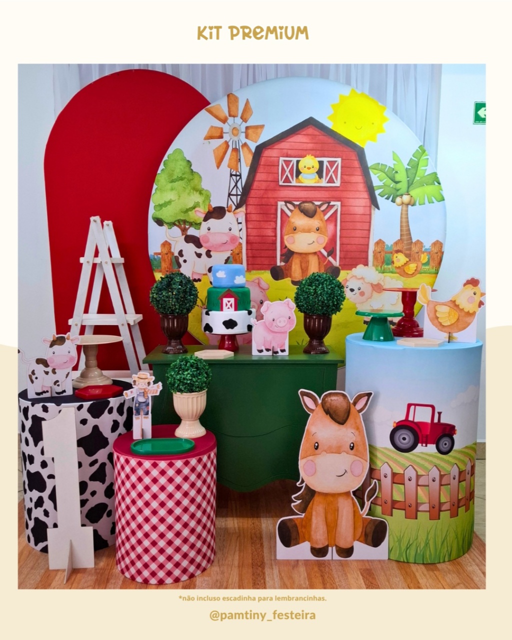 Kit Premium Fazendinha Menino - Pamtiny Festeira 