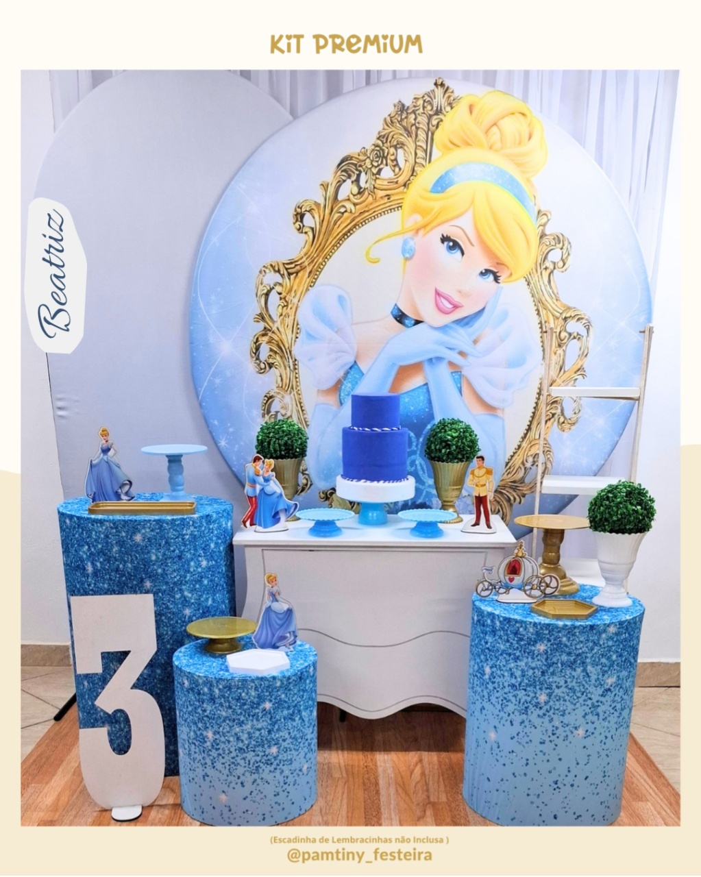 Kit Premium Cinderela - Pamtiny Festeira 