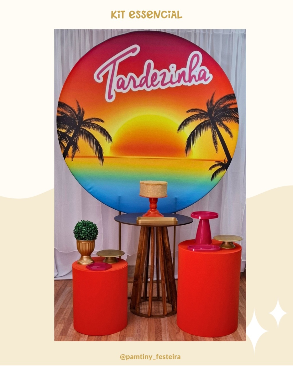 Kit Essencial Tardezinha Rustico - Pamtiny Festeira 