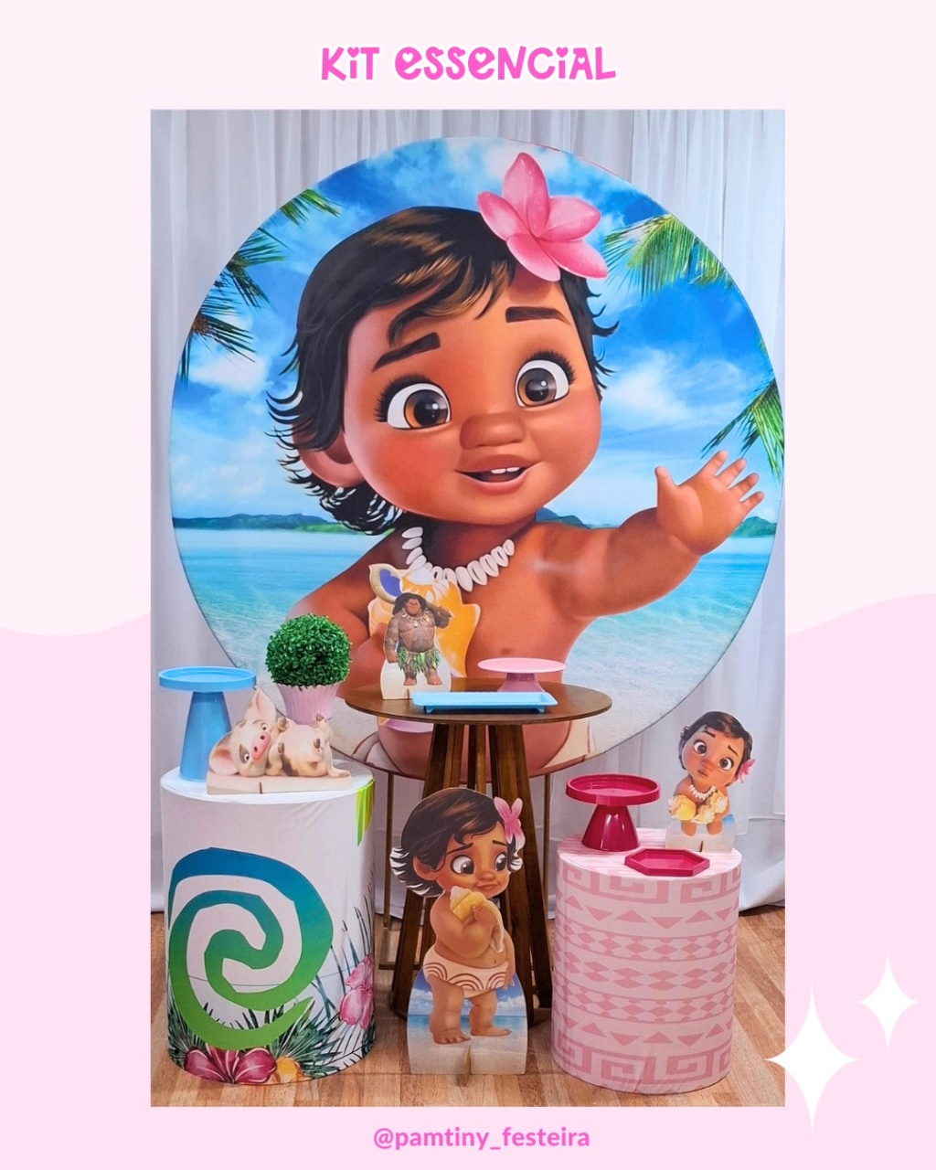 Kit  Essencial Moana Baby ( Coleção Clássicos) - Pamtiny Festeira 