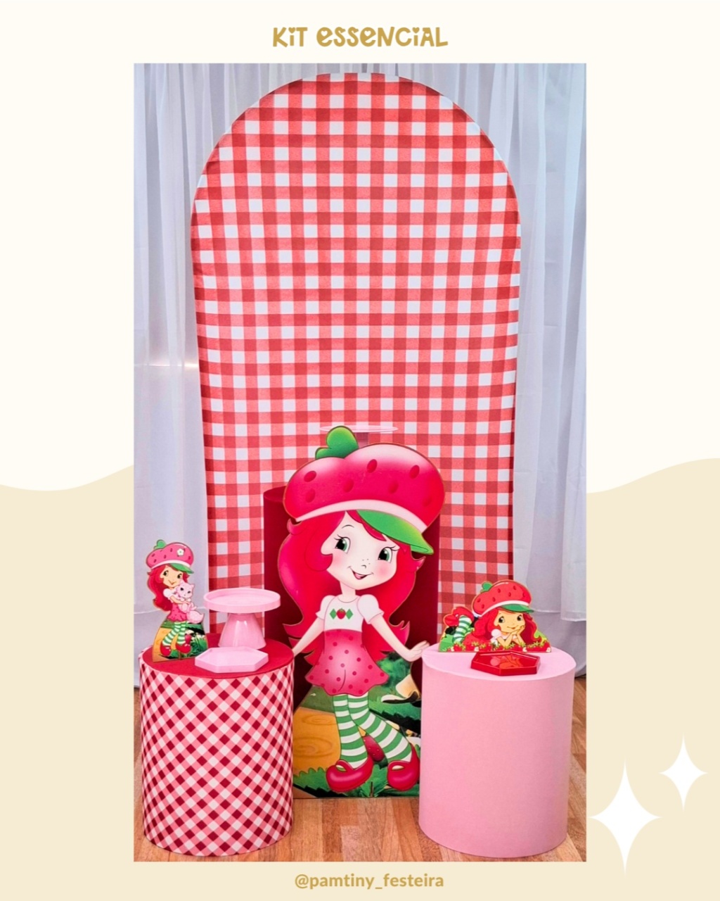 Kit Essencial Moranguinho Romano  - Pamtiny Festeira 