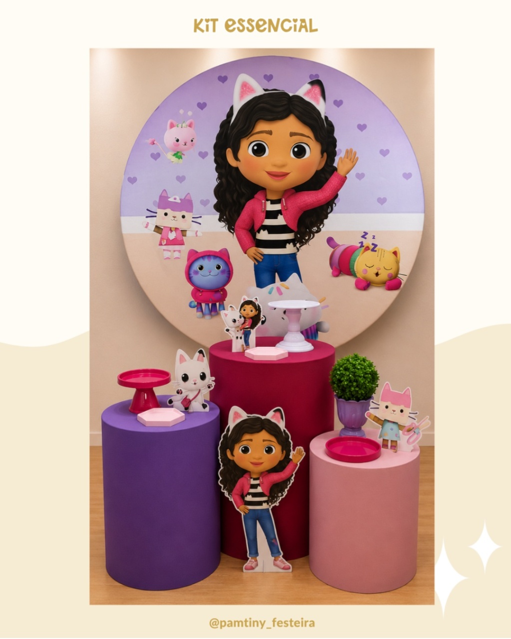 Kit Essencial A Casa Magica da Gabby - Pamtiny Festeira 