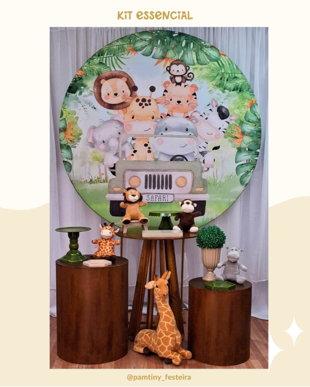 Kit Essencial Safári Rustico - Pamtiny Festeira 