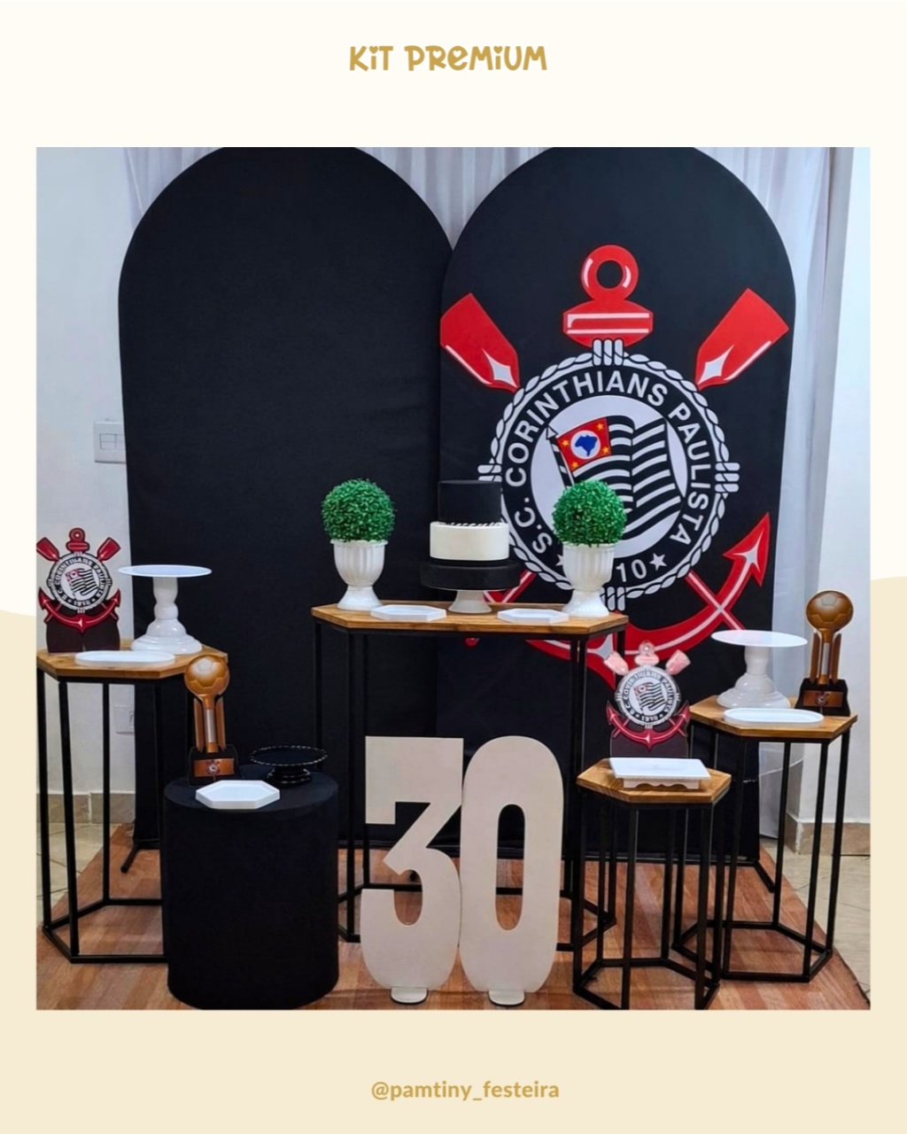 Kit Premium Corinthians Romano - Pamtiny Festeira 
