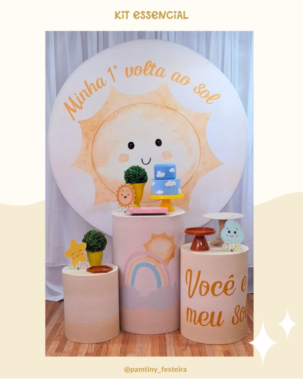 Kit Essencia 1° Volta Ao Sol Menina - Pamtiny Festeira 