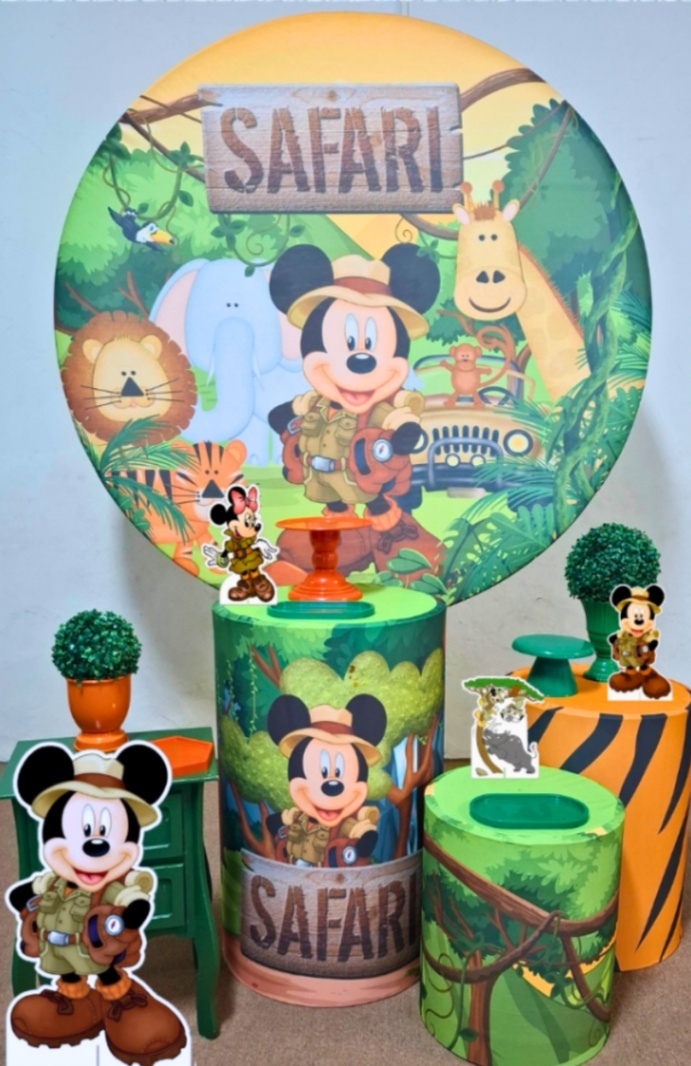 Kit Completo Mickey Safari - Pamtiny Festeira 