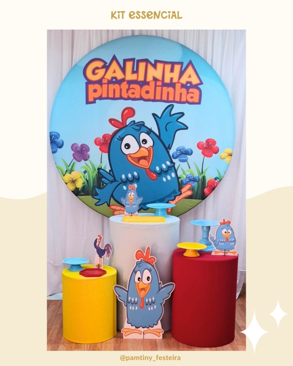 Kit Essencial Galinha Pintadinha - Pamtiny Festeira 