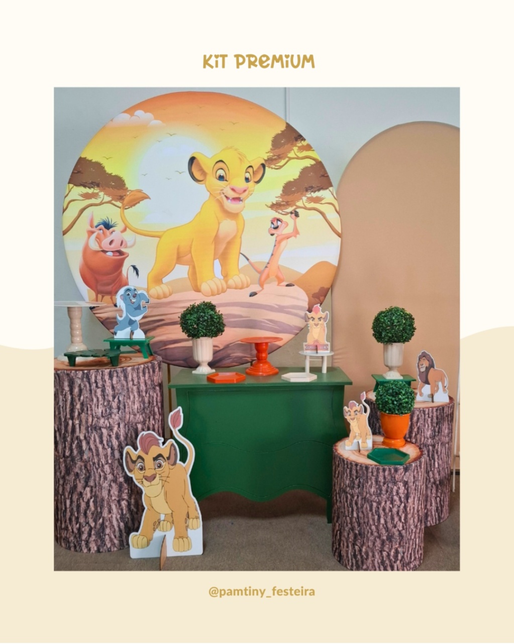 Kit Premium Rei Leão - Pamtiny Festeira 