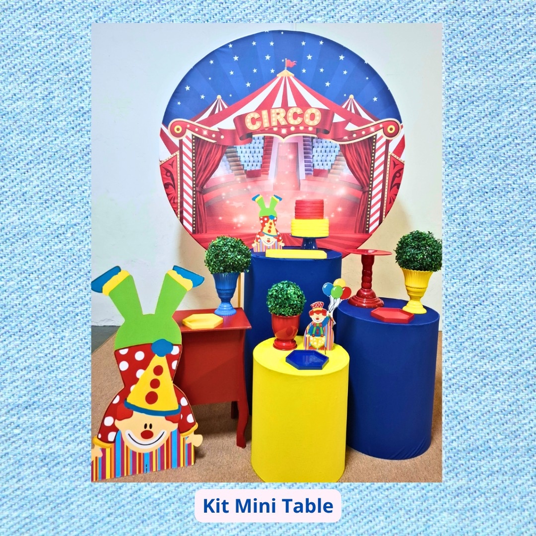 Kit Mini Table Circo  - Pamtiny Festeira 