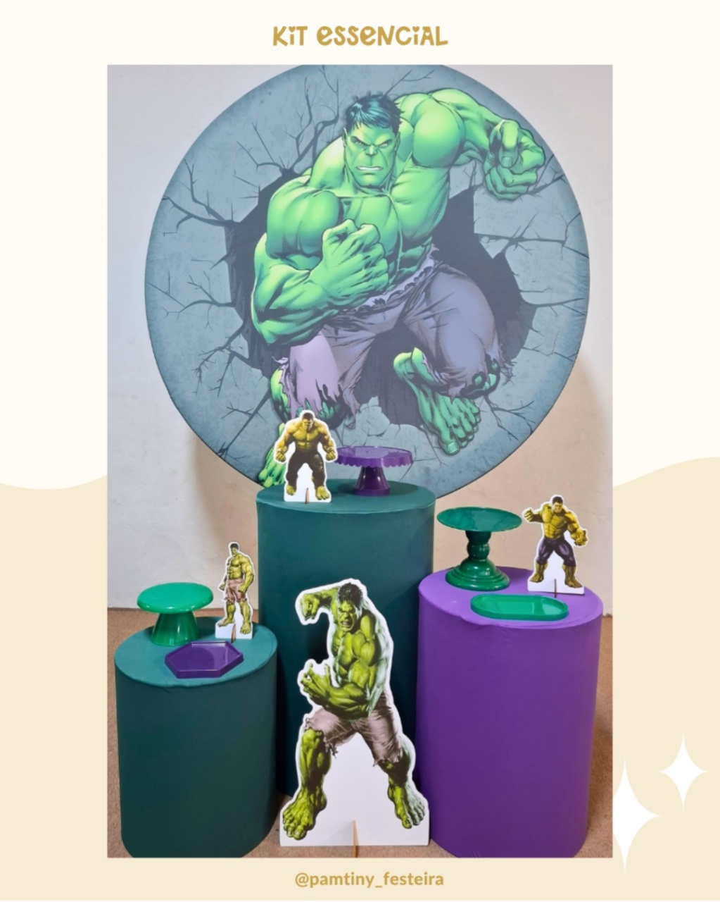 Kit Essencial Hulk - Pamtiny Festeira 