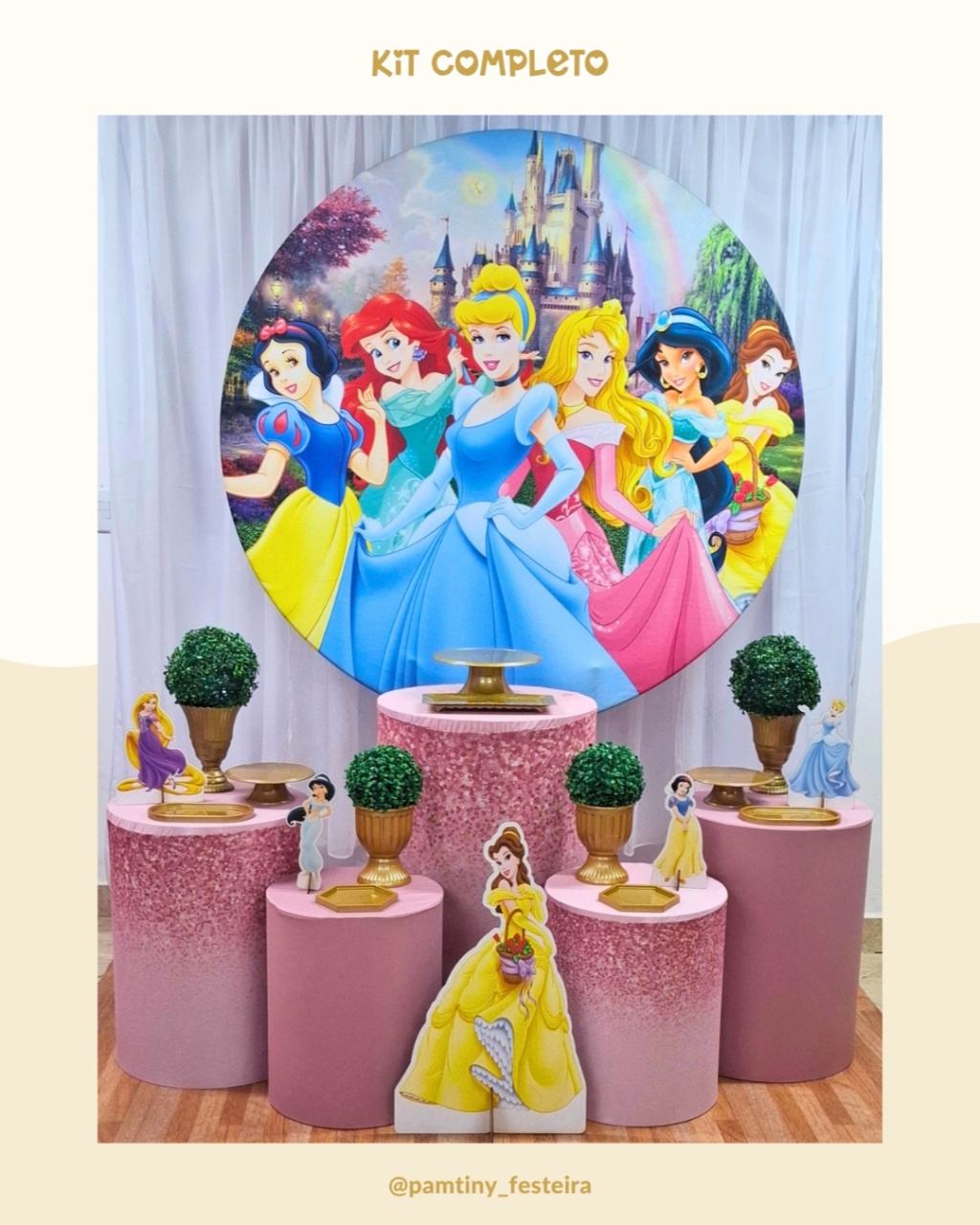 Kit Completo Princesas - Pamtiny Festeira 