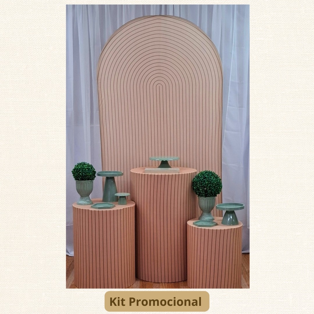 Kit Promocional  Verde E Dourado  Romano - Pamtiny Festeira 