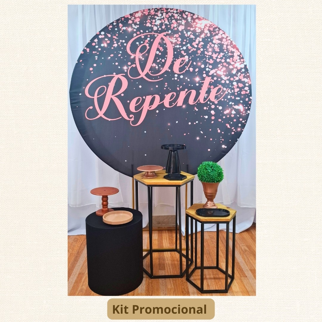 Kit Promocional  de Repente Mesa Ferro   - Pamtiny Festeira 