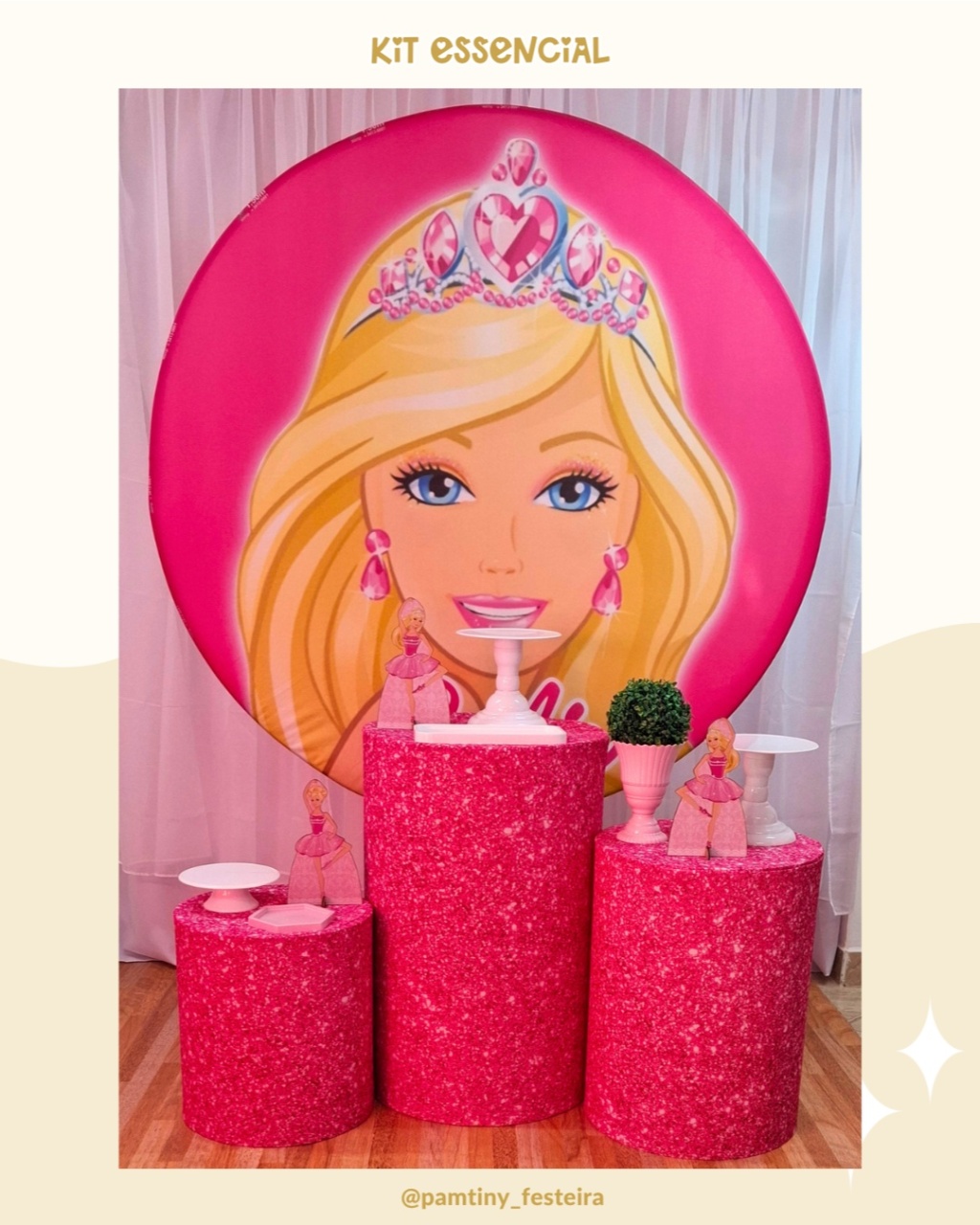 Kit  Essencial Barbie   - Pamtiny Festeira 