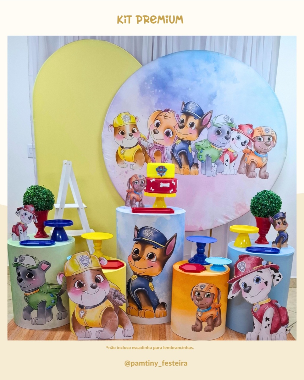Kit Premium Patrulha Canina Candy - Pamtiny Festeira 