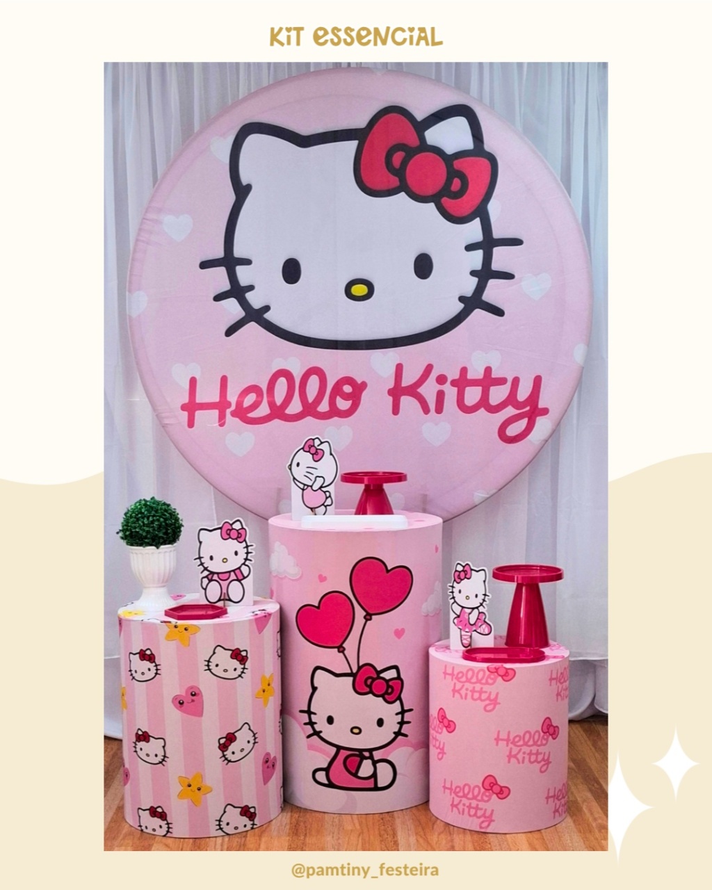 Kit Essencial Hello Kitty   - Pamtiny Festeira 