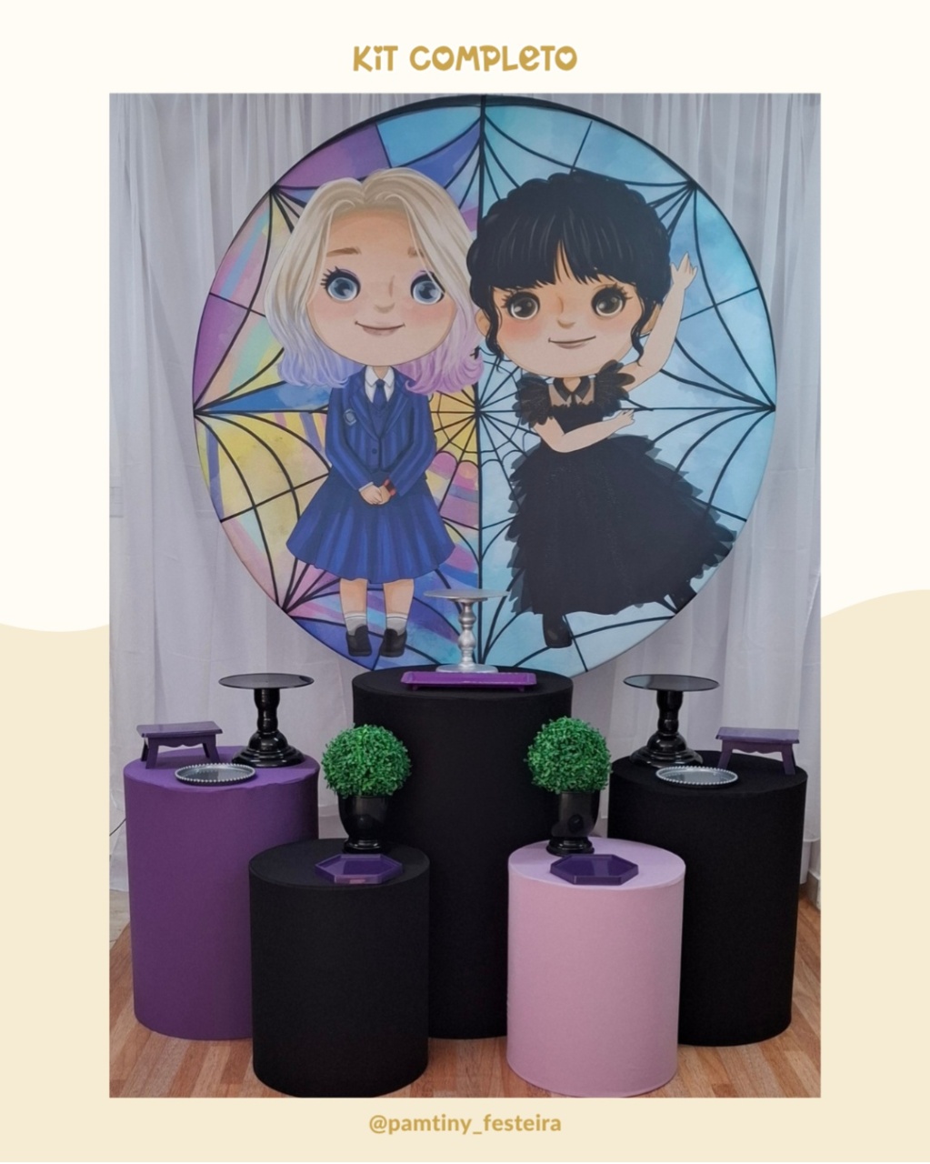 Kit Completo Wandinha Cut - Pamtiny Festeira 