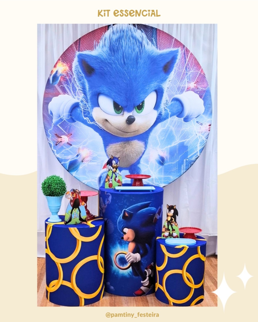 Kit Essencial Sonic - Pamtiny Festeira 