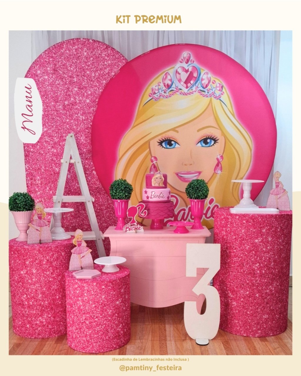 Kit Premium Barbie  - Pamtiny Festeira 