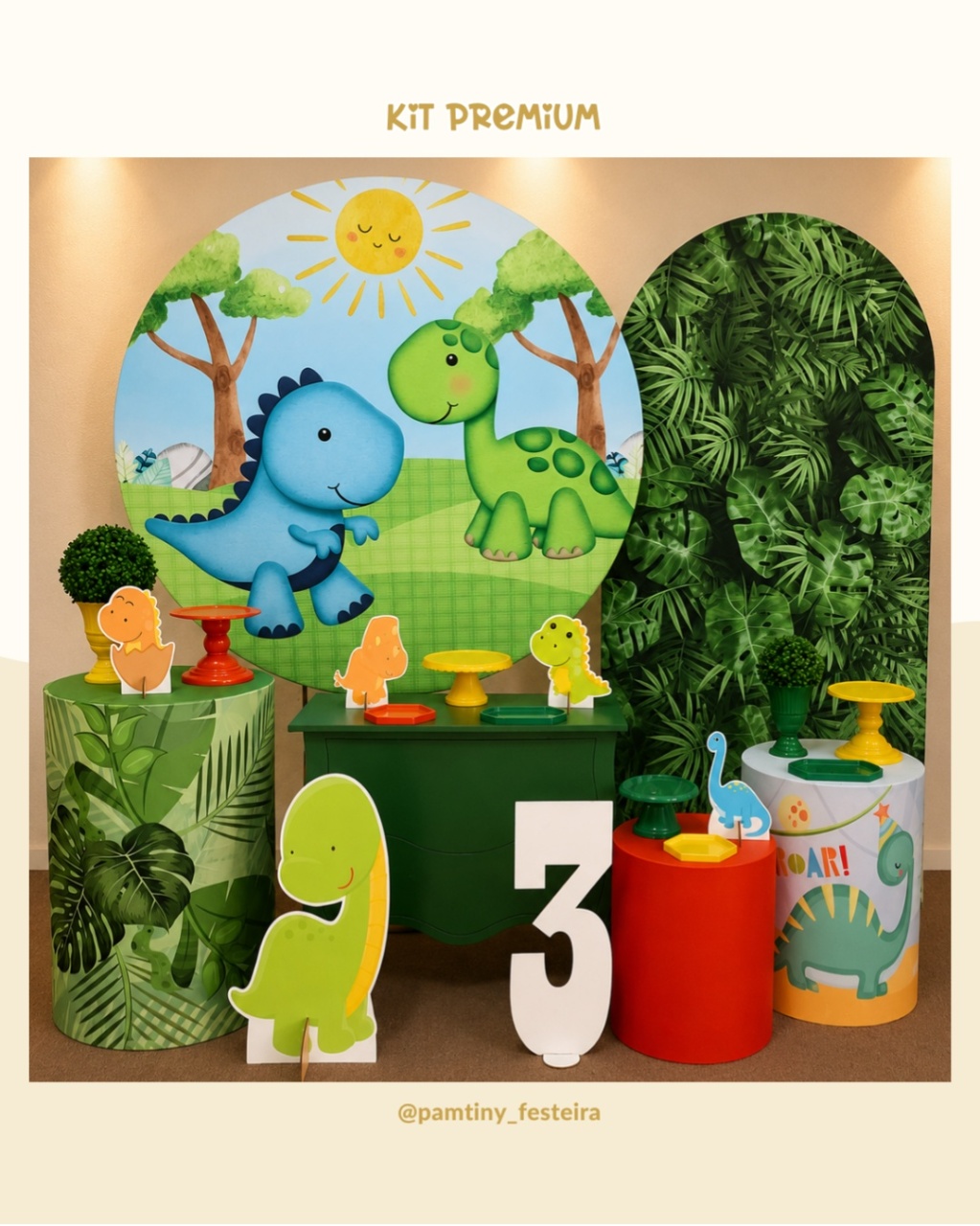 Kit Premium Dino Baby - Pamtiny Festeira 