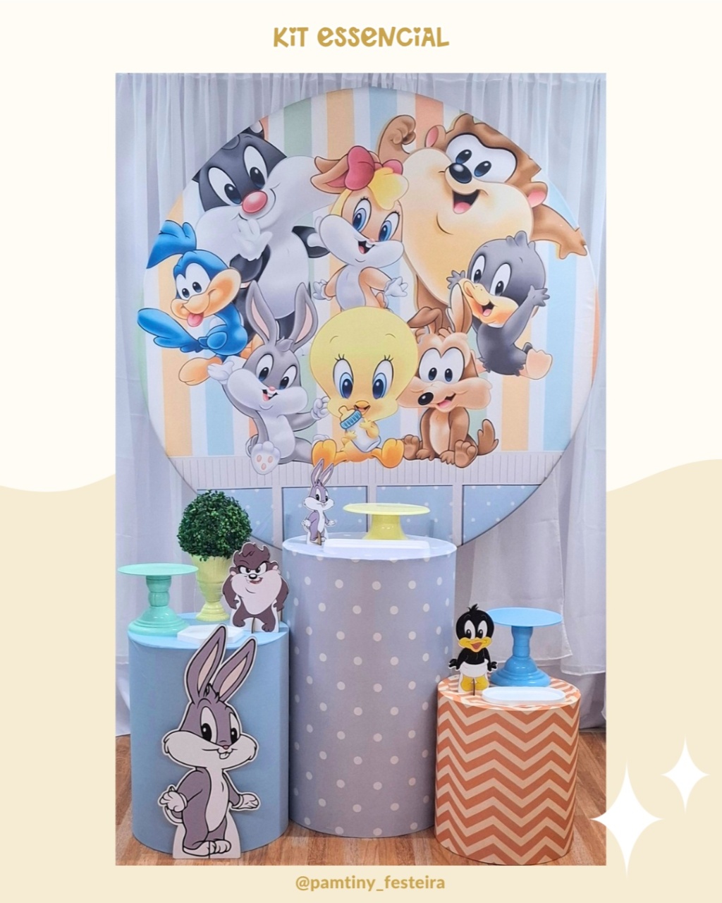 Kit Essencial Baby Looney Tunes  - Pamtiny Festeira 