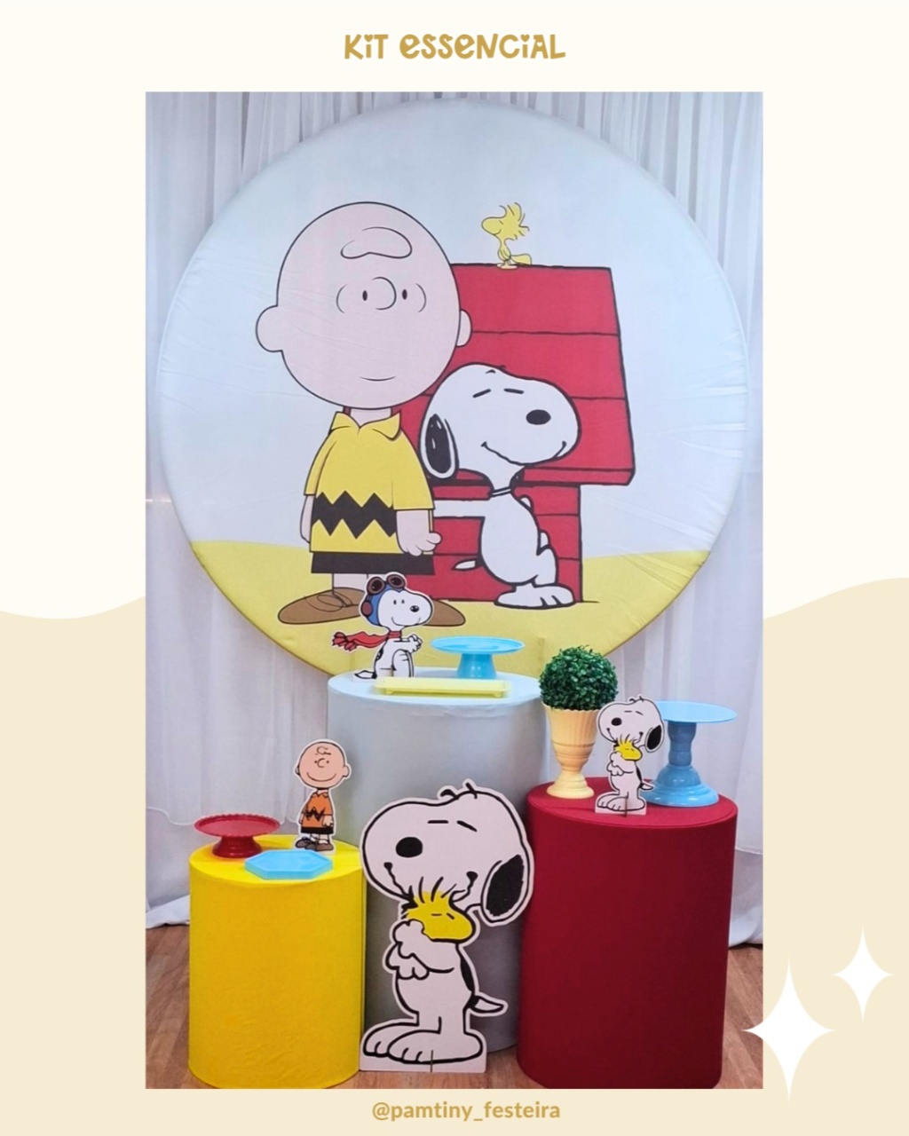 Kit Essencial Snoppy   - Pamtiny Festeira 