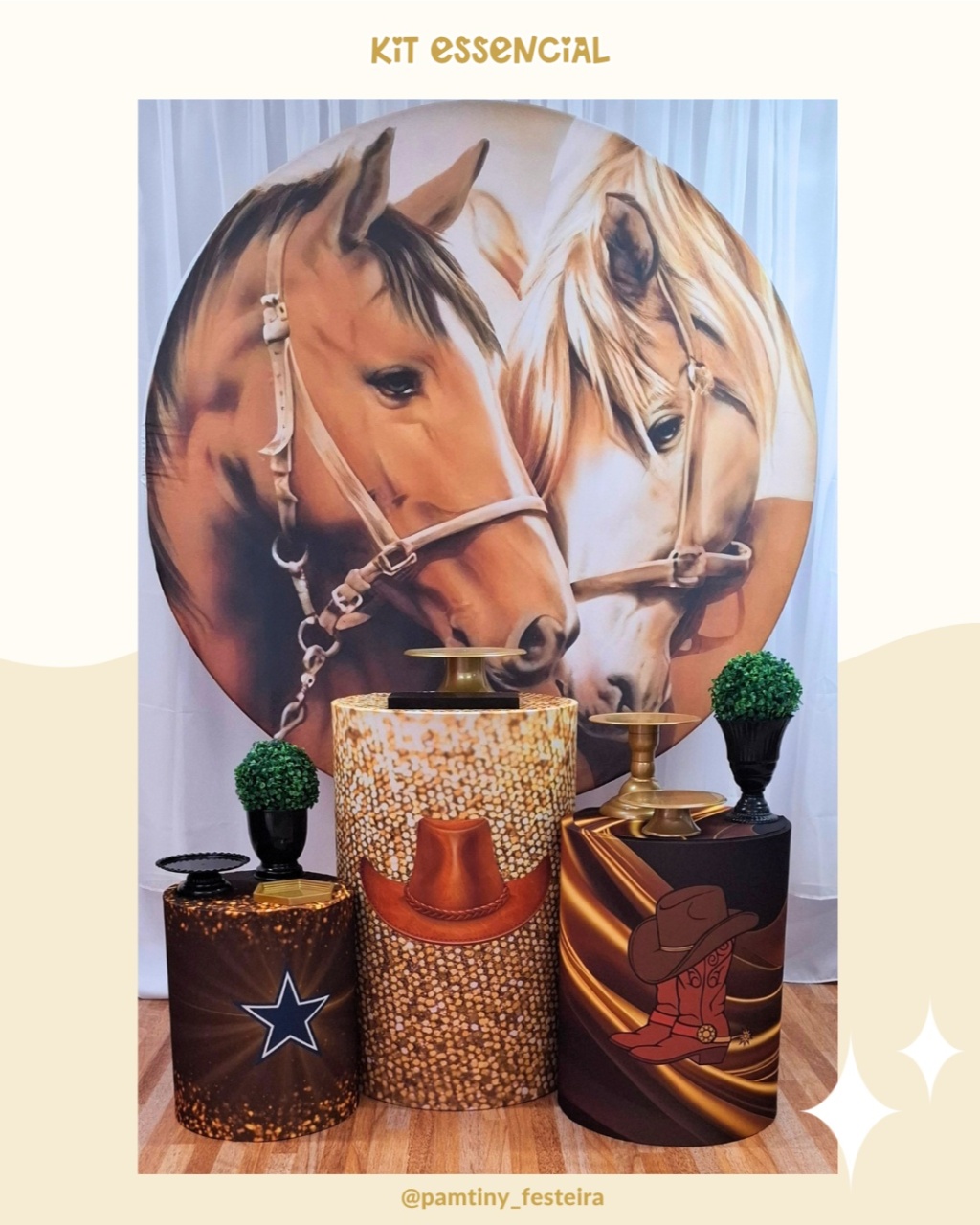 Kit Essencial Cavalos  - Pamtiny Festeira 