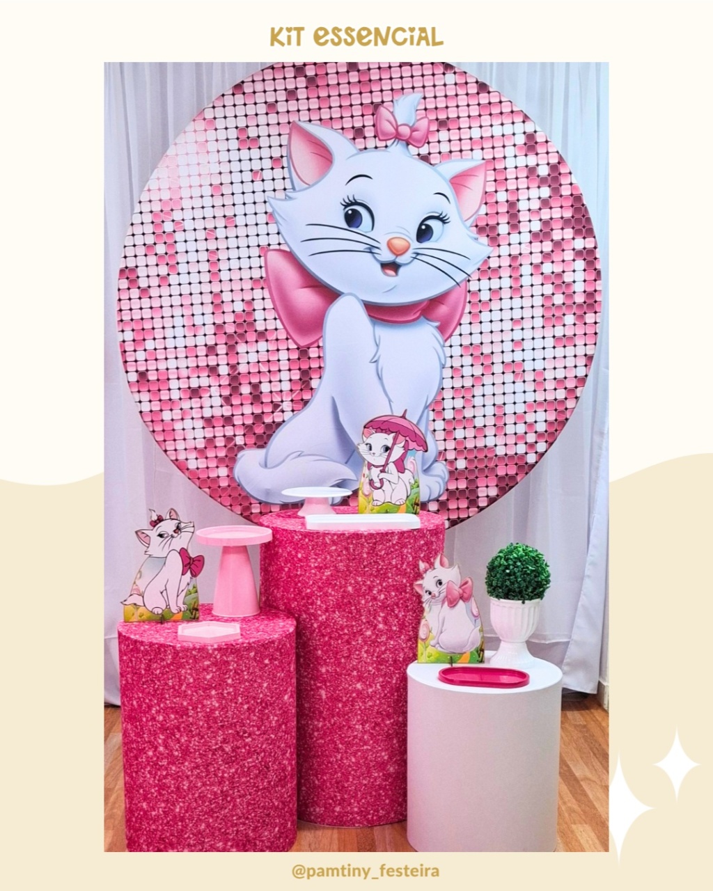 Kit Essencial Gatinha Marie   - Pamtiny Festeira 