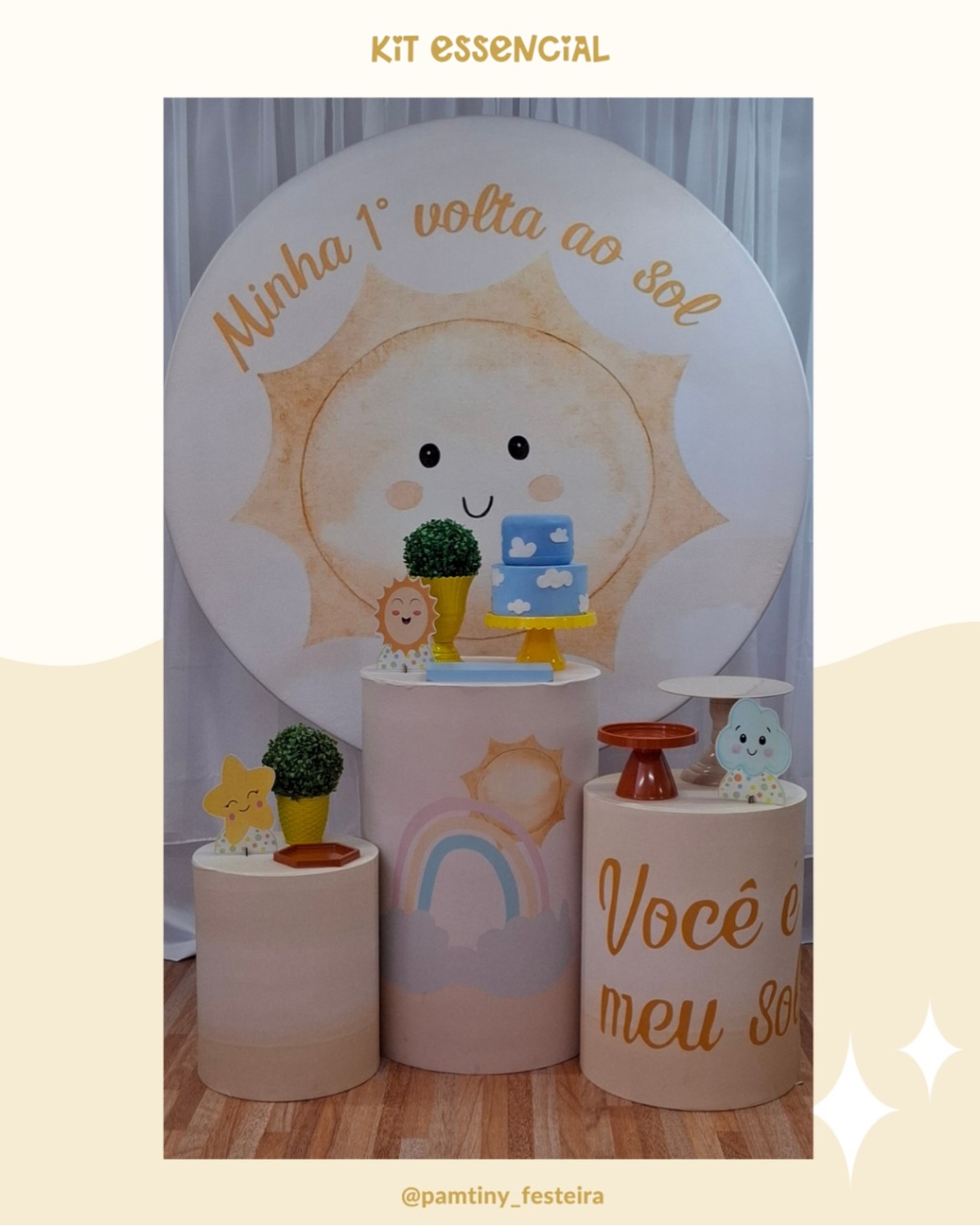 Kit Essencial 1° Volta Ao Sol - Pamtiny Festeira 