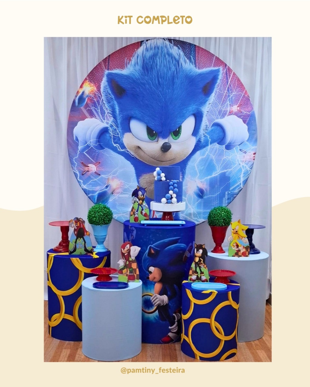 Kit Completo Sonic  - Pamtiny Festeira 