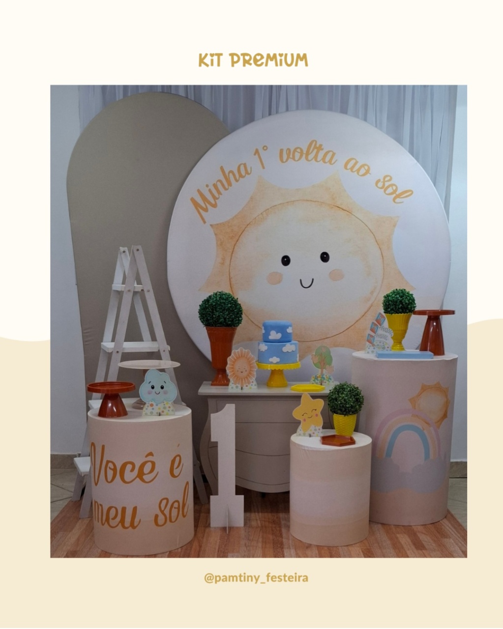 Kit Premium 1° Volta Ao Sol - Pamtiny Festeira 