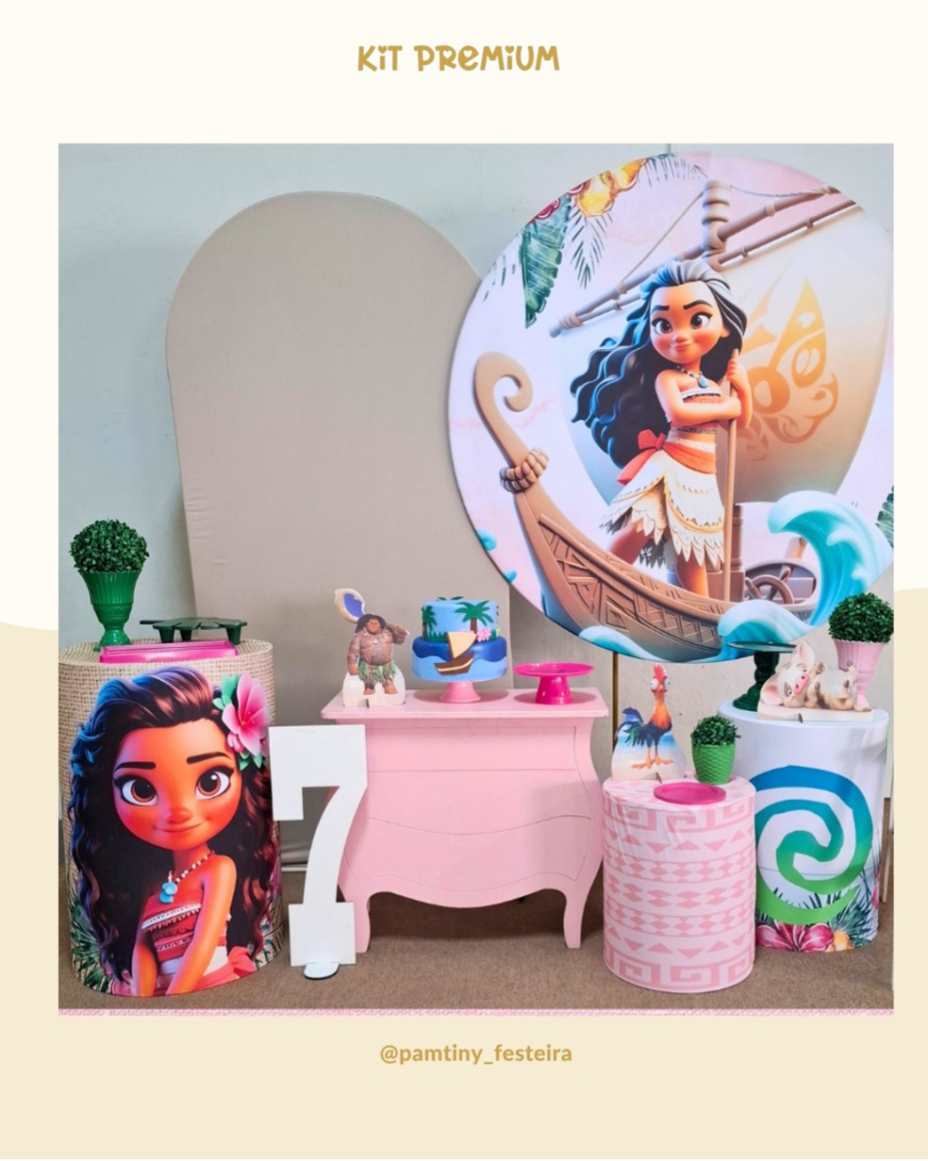 Kit Premium Moana - Pamtiny Festeira 