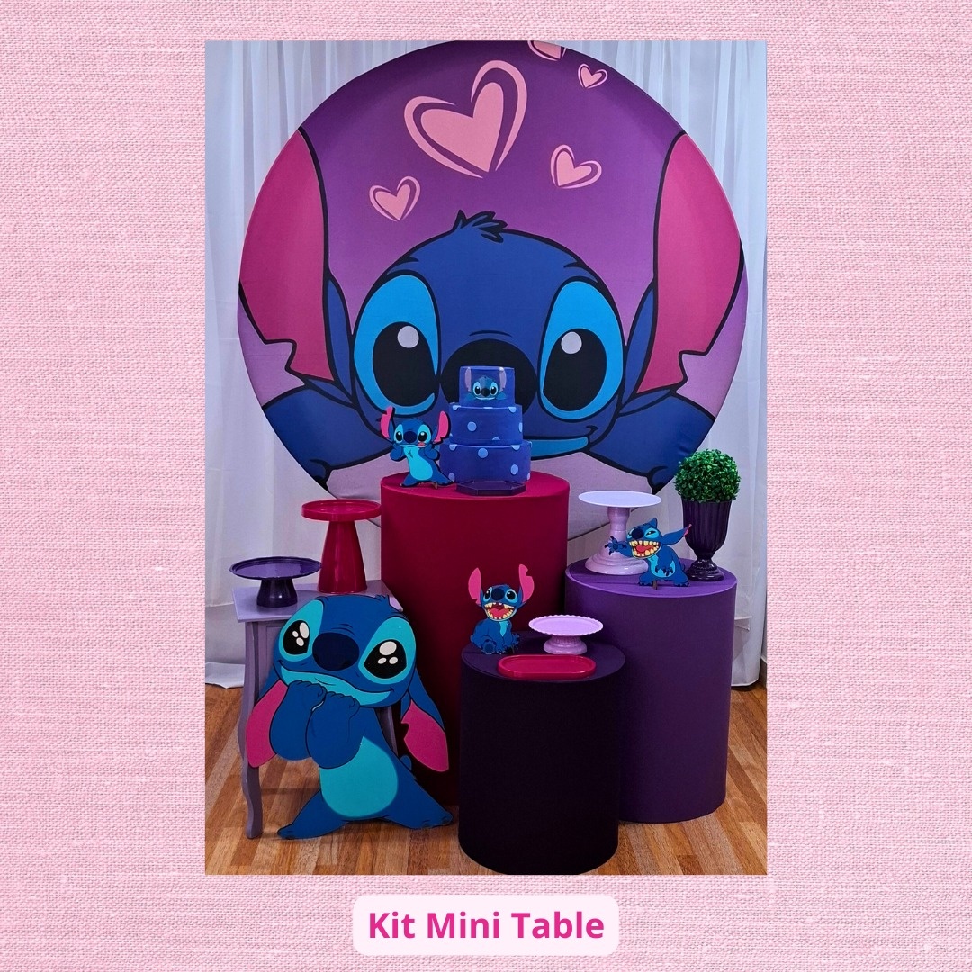 Kit Mini Table  Stichi Lilás  - Pamtiny Festeira 