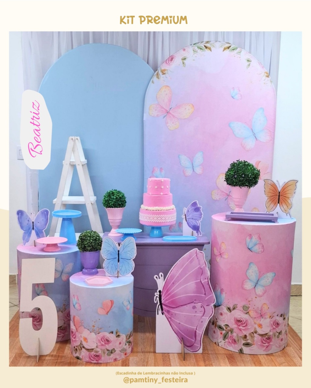 Kit Premium Borboleta Candy Romano - Pamtiny Festeira 